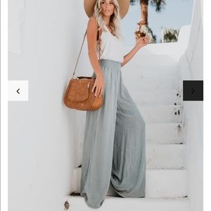 Fresh Air Smocked Embroidered Pants